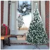 ALIGHTUP Sapin de Noël 870 branches- 210 cm - Décoration avec neige avec Support Metal