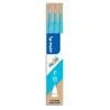 Lot de 3 recharges FriXion pointe fine 05mm bleu turquoise Pilot