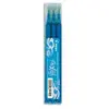 Pilot - FriXion Ball - Set de 3 recharges - Turquoise - Pointe Moyenne