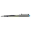 Pilot VPen Stylo plume jetable Corps argent Pointe 0,58 mm Bleu clair