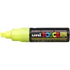 Uni-ball Posca Marqueur pointe large biseautée Jaune fluo