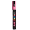 Uni-Ball 182528 - Marqueur POSCA à pointe ogive moyenne rose, 1 pièce