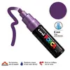 Marqueur Posca pointe biseautée - Trait large 8 mm - Violet