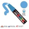 Marqueur Posca pointe biseautée - Trait extra large 15 mm - Bleu clair