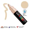 Uni-Ball Posca - 1 marqueur pointe large biseautee Uni-Ball Posca - Beige