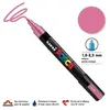 Marqueur Posca pointe conique - Trait moyen 2,5 mm - Rose métallique