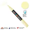 Marqueur Posca pointe conique - Trait extra fin 0.7-1 mm - Ivoire