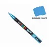 Marqueur Posca - Pointe conique fine - Bleu clair pailleté - Posca
