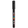 Marqueur Posca pointe calibrée, baguée de métal - Trait extra fin 0.7 mm - Noir