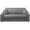 VENTE-UNIQUE Canapé 3 places convertible express en tissu EMIR - Gris - Couchage 140 cm - Matelas 22 cm