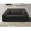 Vente-Unique Canapé 2 places convertible express en tissu EMIR - Anthracite - Couchage 120 cm - Matelas 14 cm