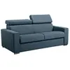 VENTE-UNIQUE Canapé convertible  3 places bleu