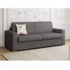 Vente-Unique Canapé 4 places convertible express en tissu anthracite - Couchage 160 cm - Matelas 18 cm CALITO