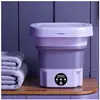 TRAHOO Mini Machine À Laver Portable, 8L Machine A Laver Pliable Avec ...