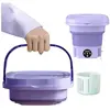 TRAHOO Mini Machine A Laver Pliable Portable 8L - Mini Lave-Linge Réutilisable Pour Sous-Vêtements Et Chaussettes - Machine À Laver [H89]