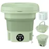 TRAHOO Machine À Laver Portable, Mini Machine À Laver Pliable 8L, Machine À Laver Compacte Pour Vêtements De Bébé, Petite Laveuse Po[H384]