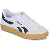 Reebok Femme Classic Leather Sneaker, White/Unleashed Green/Grey 1, 44.5 EU