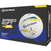 TaylorMade Balles de golf SpeedSoft INK - Lot de 12, jaune/bleu