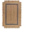 Novatrend Tapis de salon en jute beige 200x290 cm
