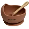 Bo Jungle Bol à ventouse et cuillère terracotta