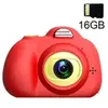 Appareil photo pour enfants de 8MP avec carte mémoire de 16 Go - Rouge