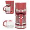 LIVOO Cafetière Electrique 1000W 15 tasses-Classique inox ROUGE haute qualité
