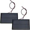 YUDO 2 Pièces Mini Panneau Solaire 5v 250ma Avec Câble De 30cm Pour Ch...