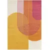Novatrend Tapis moderne tissé plat jaune 160x230 cm