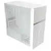 Boîtier ATX Semi-tour - VALKYRIE - VK02 Lite - Verre trempé - Blanc - Midi Tower