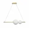 Zambelis Suspension LED 22108 à 2 lampes doré mat/opale