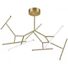 Zambelis Plafonnier LED 2073, à 7 lampes, 120 cm, doré