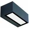 Miziya LED Up Down Applique Murale 2x 13W Aluminium 3000K Gris Foncé I...