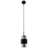 Zambelis Suspension 22002 en verre et métal noir mat