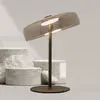 Zambelis Lampe de table LED 23054, gris fumé, verre, hauteur 52 cm