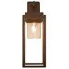 Applique Murale Extérieure Pour Ampoule led E27 IP65 Marron Zambelis
