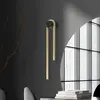 Zambelis Applique murale LED 23107, hauteur 60 cm, noir/doré