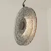 Zambelis Suspension LED 23072, gris fumé, verre, Ø 28 cm, 3.000 K