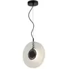 Zambelis Suspension LED 23073, transparent, verre, Ø 28 cm, 3.000 K