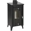 DIVINA FIRE Iperbriko - Poêle à bois Matilde Nera puissance 7,7 kW L33xp38,5xh74