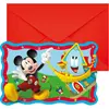 Procos- Folat 93939P Invitations FSC Mickey Mouse-6 pièces, Multicolore
