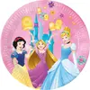 Procos- Folat 93847P Assiettes Papier FSC Princess 23cm-8 pièces, Multicolore
