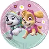 Procos FSC® Mix 93442 Lot de 8 assiettes jetables en papier pour anniversaire d'enfant Motif Pat' Patrouille Skye et Everst Taille 23 cm