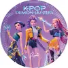 8 Assiettes en carton K-pop Demon Hunters 23 cm - Violet / parme