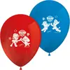 8 x Ballons Latex PAT PATROUILLE Paw Patrol Rouge/Bleu ANNIVERSAIRE