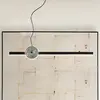 Viokef Suspension LED Anais, noir/vert, longueur 100 cm, pierre artifi...
