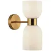 Viokef Applique murale Memory, verre, bronze/blanc, à 2 lampes