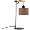 Viokef Lampe de table Rika, hauteur 46 cm, gris/noir, tissu/métal