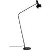 Viokef Lampadaire Arietta abat-jour velours, noir