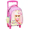 Sac à dos à roulettes - BARBIE - Chewing-gum - 30 CM - 2 compartiments - Maternelle - Rose