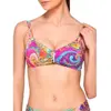Haut de maillot de bain bralette femme Luna Madison Multicolore 90C 94...